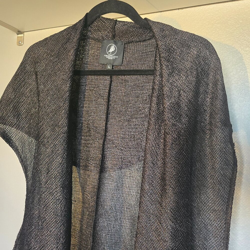 Hooded Duster No-Sleeve Cloak